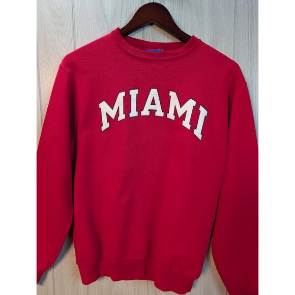 Champion Miami College University Sweatshirt Small Warm Crew Athletic - Picture 2 of 6